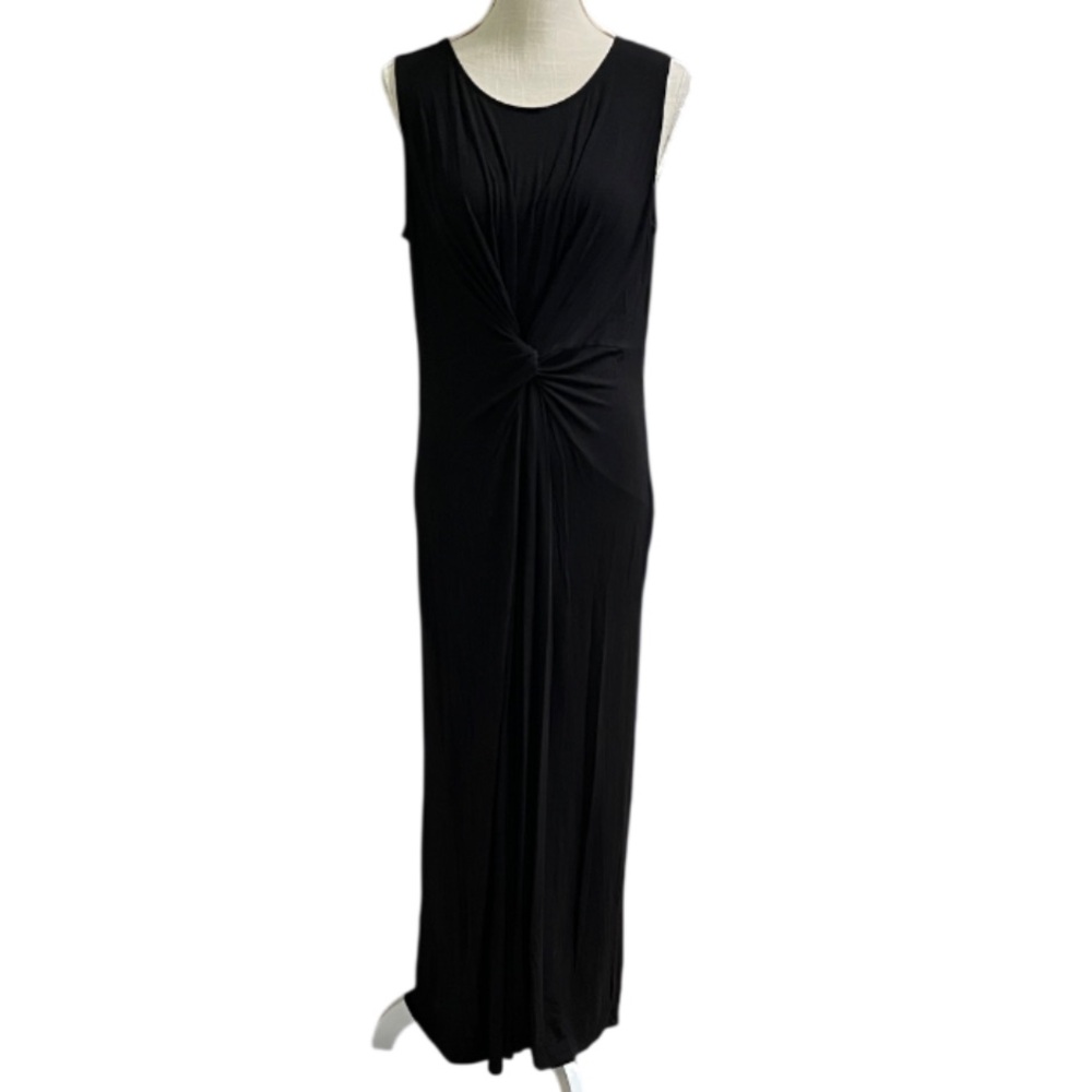T TAHARI maxi black dress - M